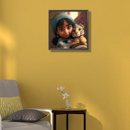Princess Jasmine Cartoon Version - Full Round Drill Diamond Painting 30*30CM