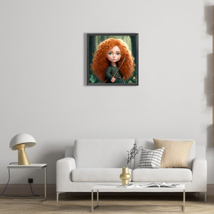 Merida Cartoon Version - Full Round Drill Diamond Painting 30*30CM