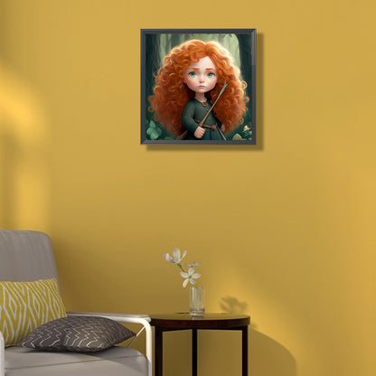 Merida Cartoon Version - Full Round Drill Diamond Painting 30*30CM