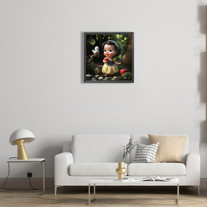 Snow White Cartoon Version - Full Round Drill Diamond Painting 30*30CM