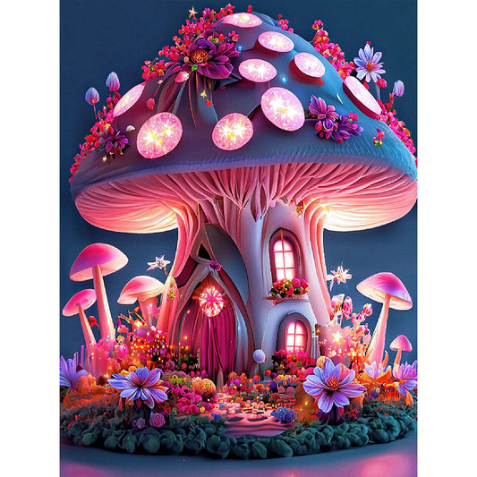 Fantasy Mushroom - Full Square Drill Diamond Painting 50*60CM