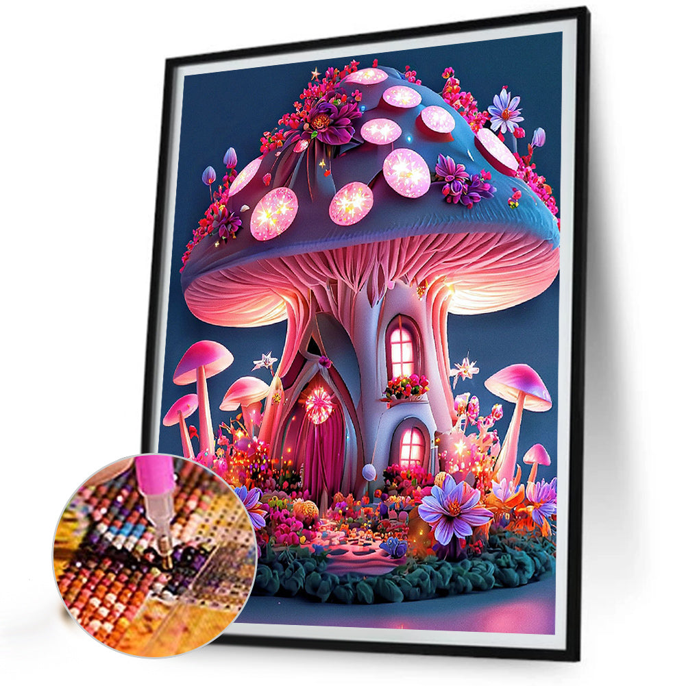 Fantasy Mushroom - Full Square Drill Diamond Painting 50*60CM