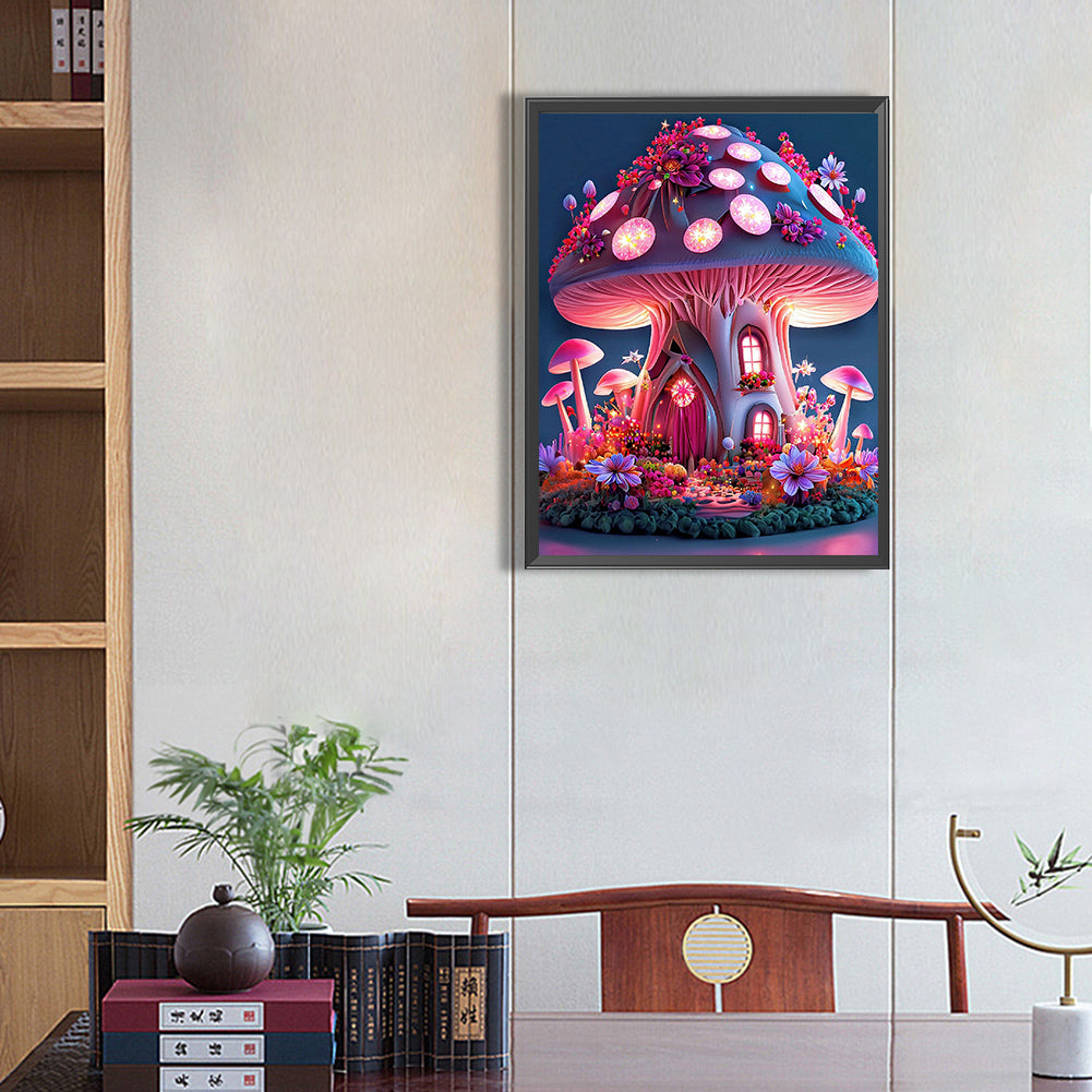 Fantasy Mushroom - Full Square Drill Diamond Painting 50*60CM