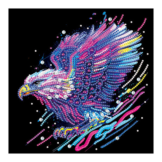 Colored Eagle - Special Shaped Drill Diamond Painting 30*30CM