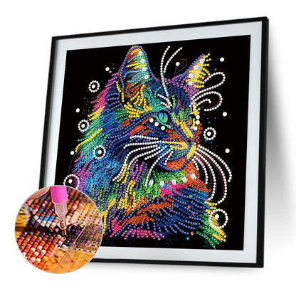 Color Cat - Special Shaped Drill Diamond Painting 30*30CM