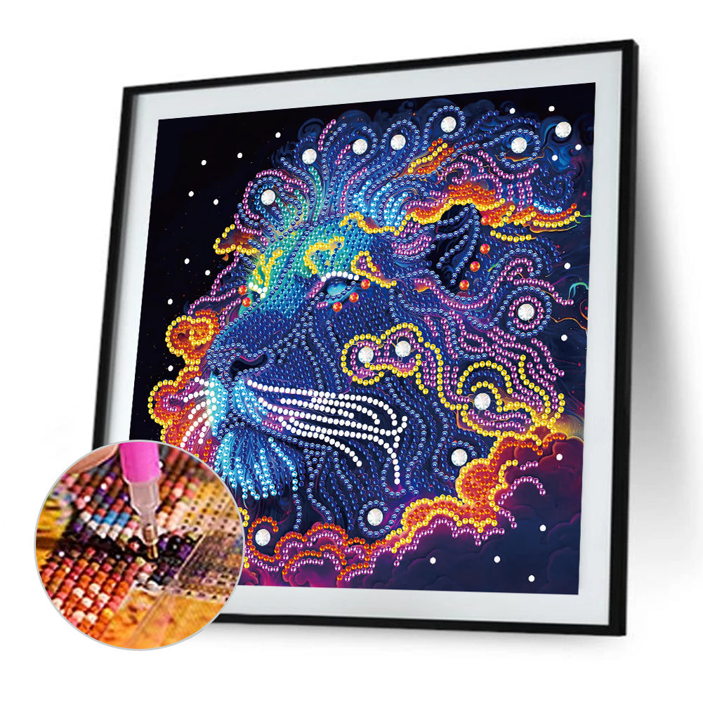 Color Lion - Special Shaped Drill Diamond Painting 30*30CM