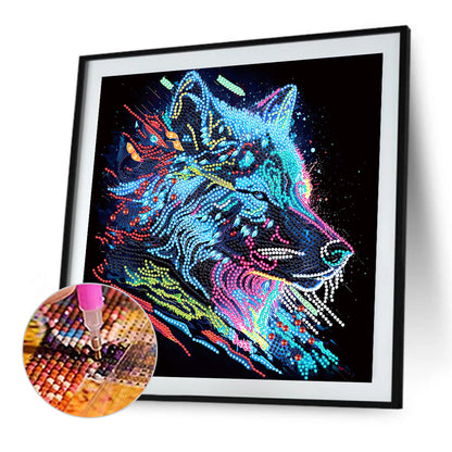 Color Wolf - Special Shaped Drill Diamond Painting 30*30CM