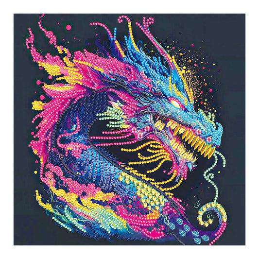 Color Dragon - Special Shaped Drill Diamond Painting 30*30CM