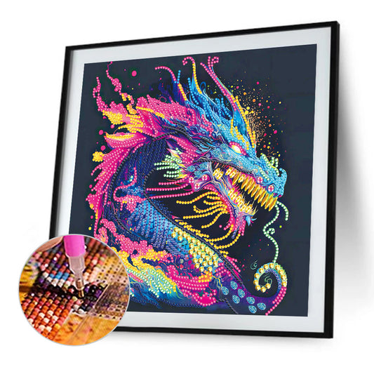 Color Dragon - Special Shaped Drill Diamond Painting 30*30CM