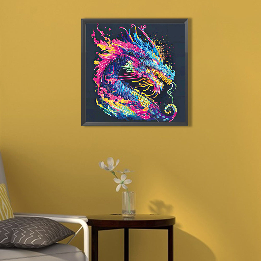 Color Dragon - Special Shaped Drill Diamond Painting 30*30CM