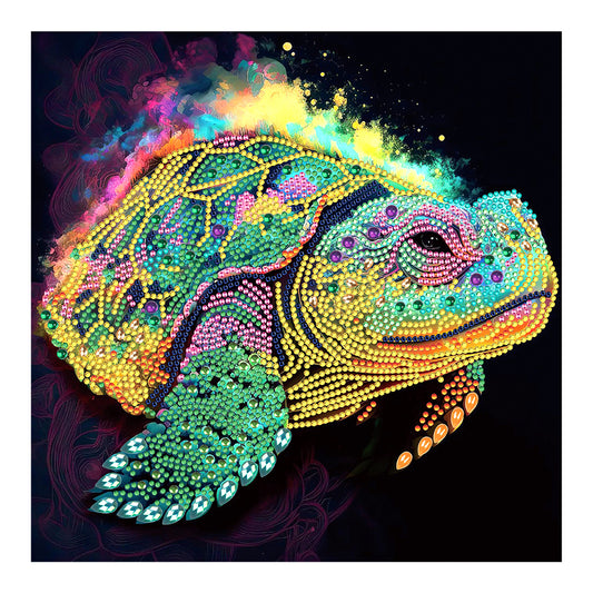 Colored Sea Turtle - Special Shaped Drill Diamond Painting 30*30CM