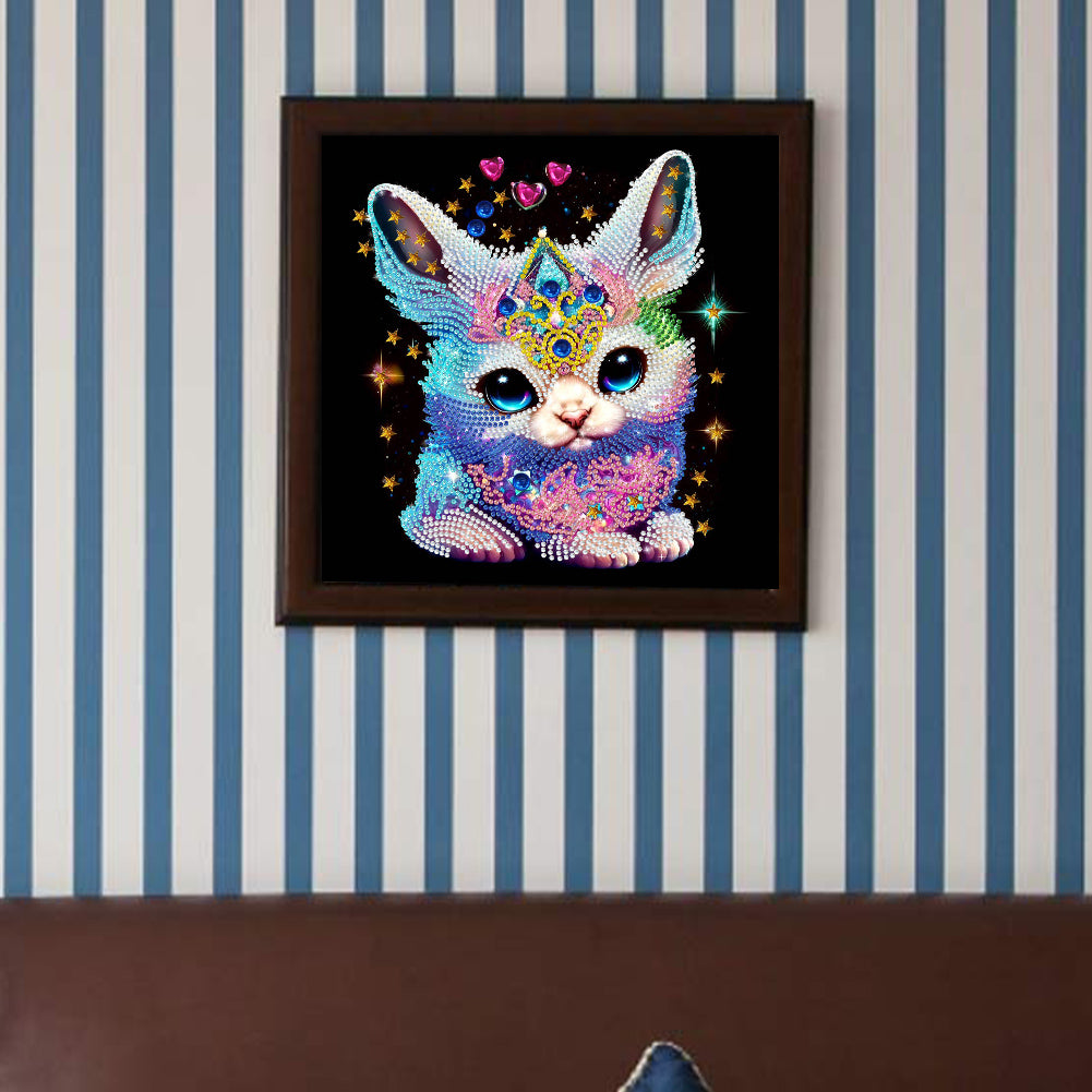 Jeweled Bunny - Special Shaped Drill Diamond Painting 30*30CM
