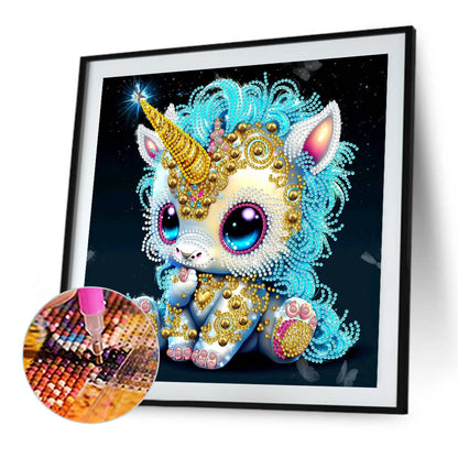 Jeweled Unicorn - Special Shaped Drill Diamond Painting 30*30CM