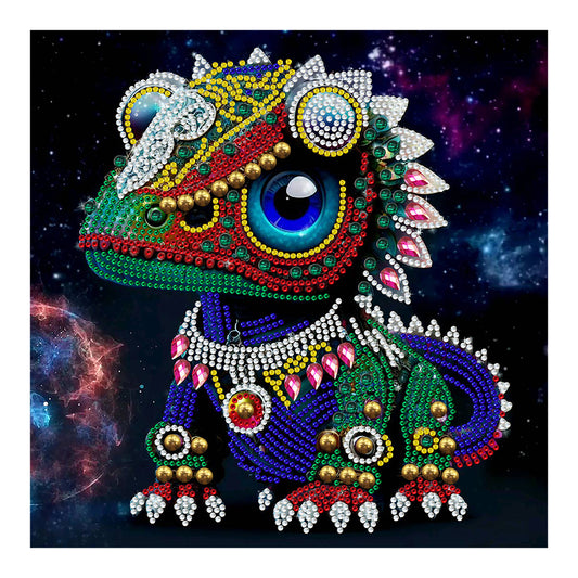 Jeweled Dinosaur - Special Shaped Drill Diamond Painting 30*30CM