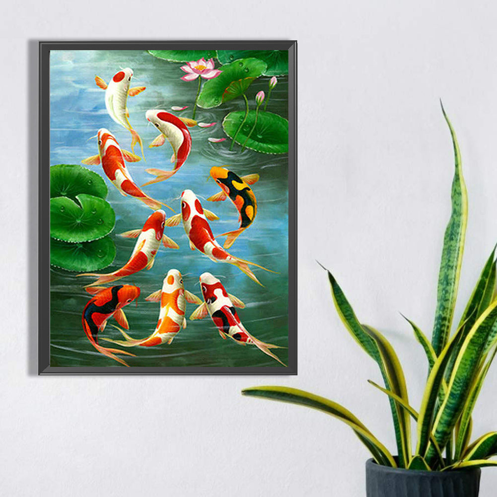 Koi Carp - Full Square Drill Diamond Painting 30*40CM