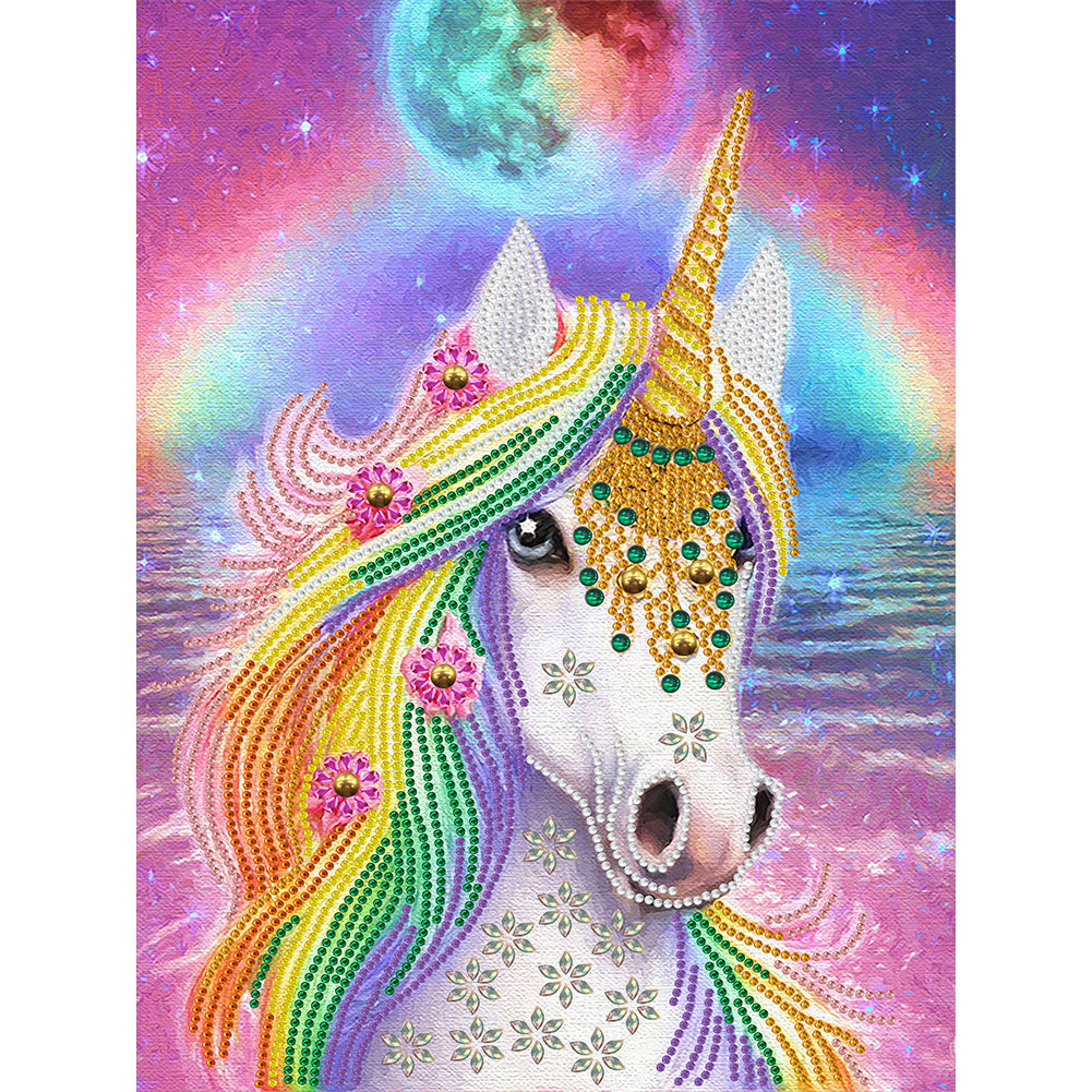 Fantasy Unicorn - Special Shaped Drill Diamond Painting 30*40CM