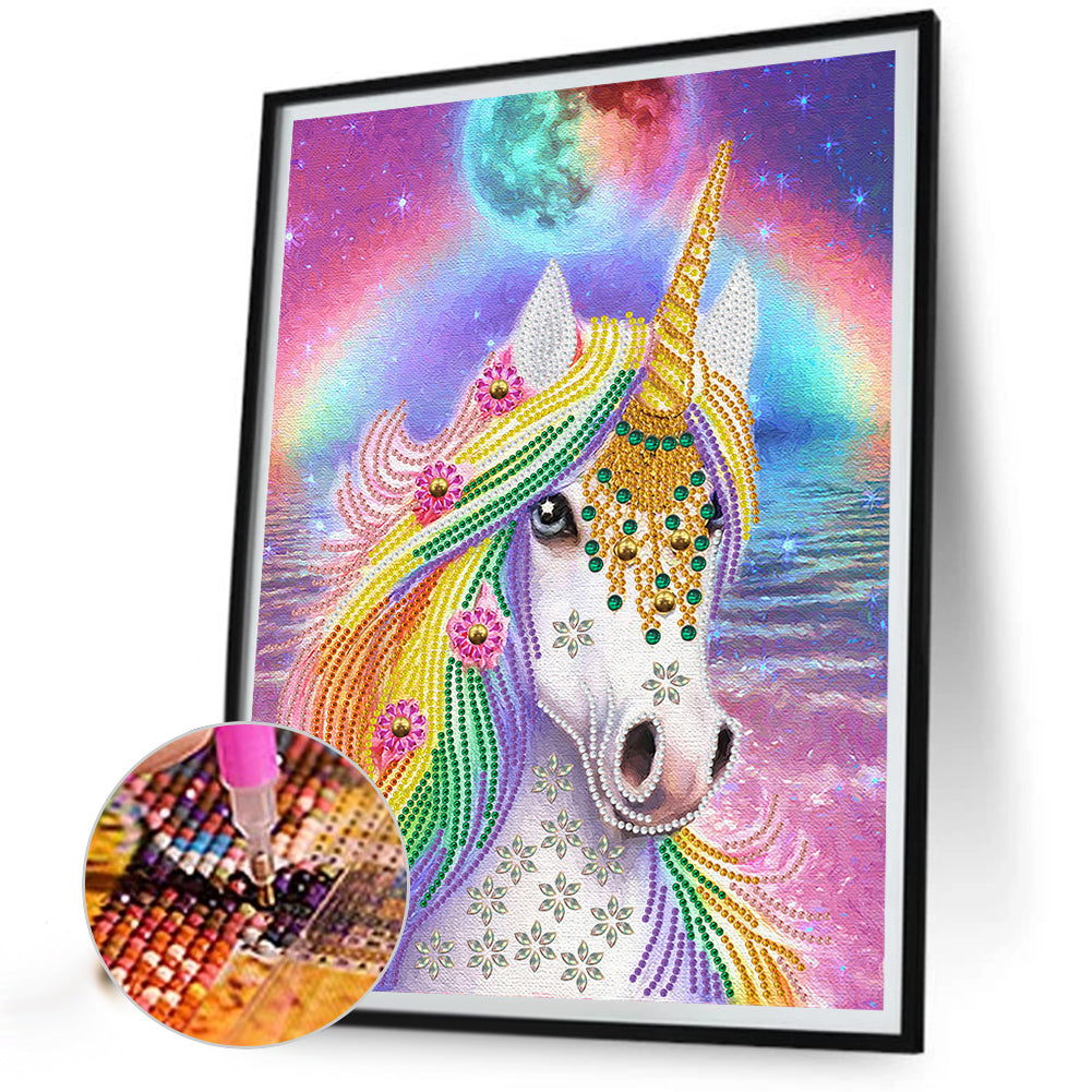 Fantasy Unicorn - Special Shaped Drill Diamond Painting 30*40CM