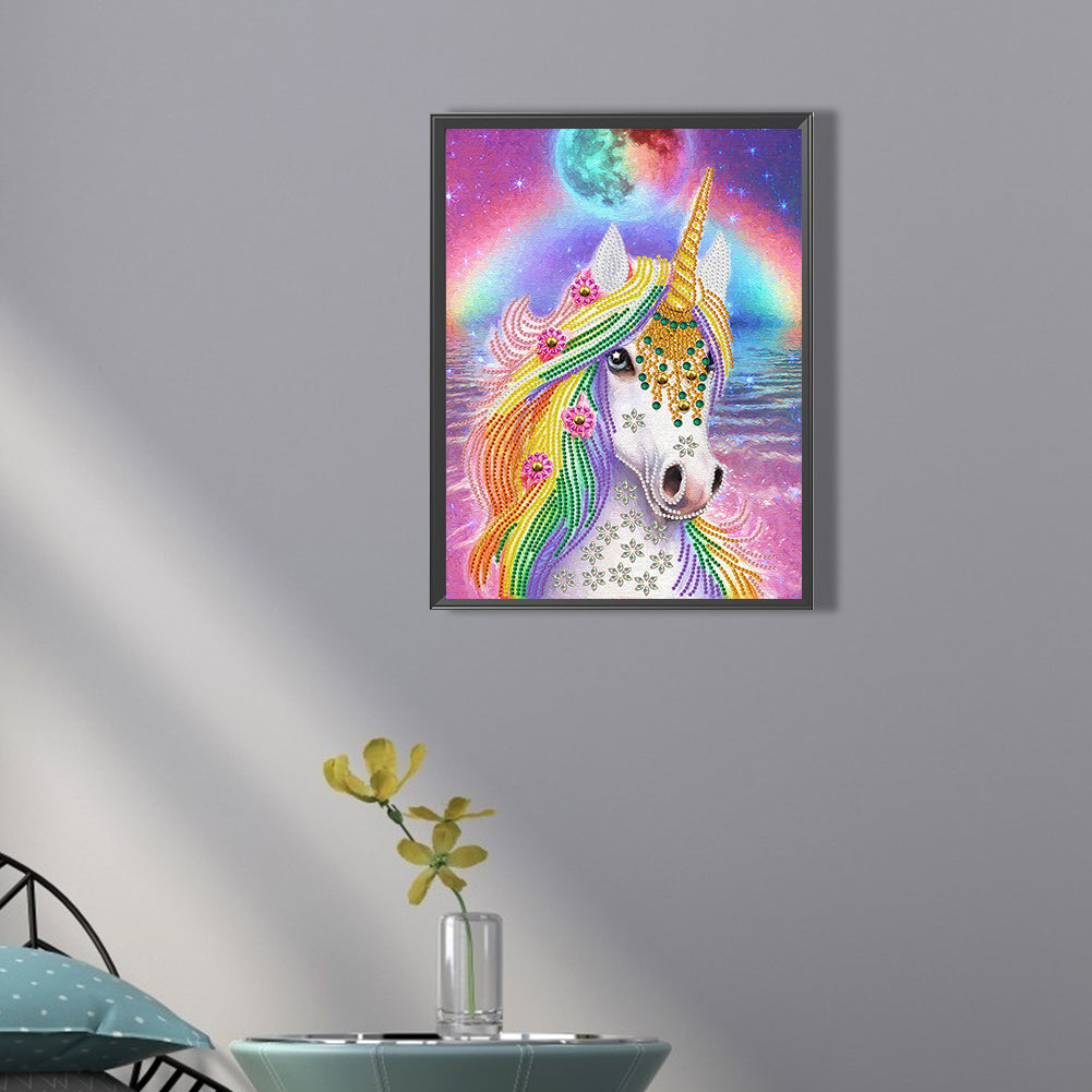 Fantasy Unicorn - Special Shaped Drill Diamond Painting 30*40CM