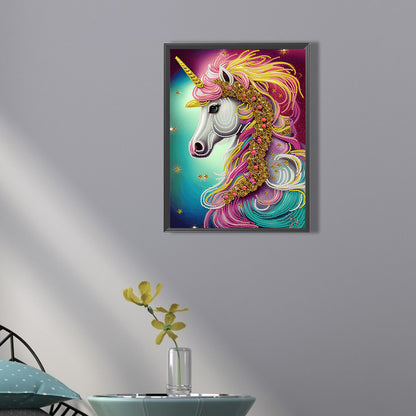 Fantasy Unicorn - Special Shaped Drill Diamond Painting 30*40CM