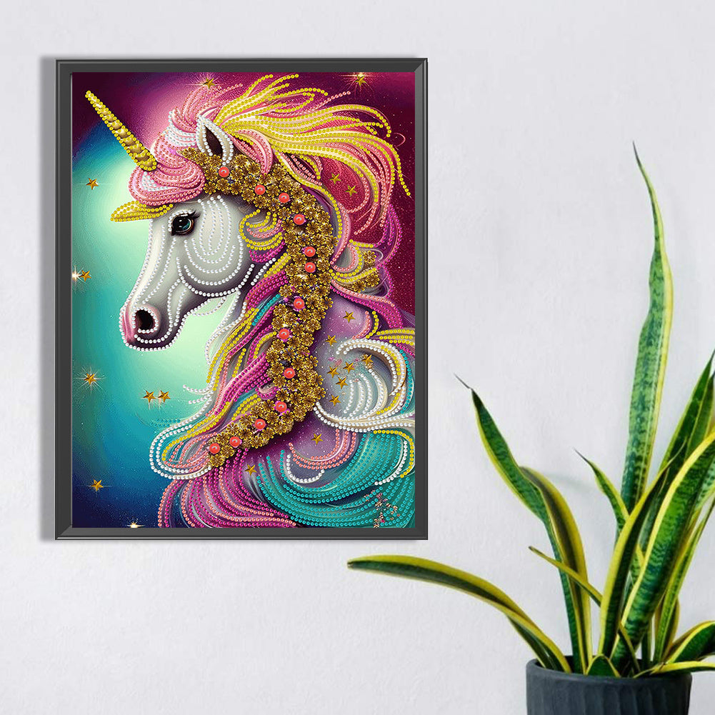 Fantasy Unicorn - Special Shaped Drill Diamond Painting 30*40CM