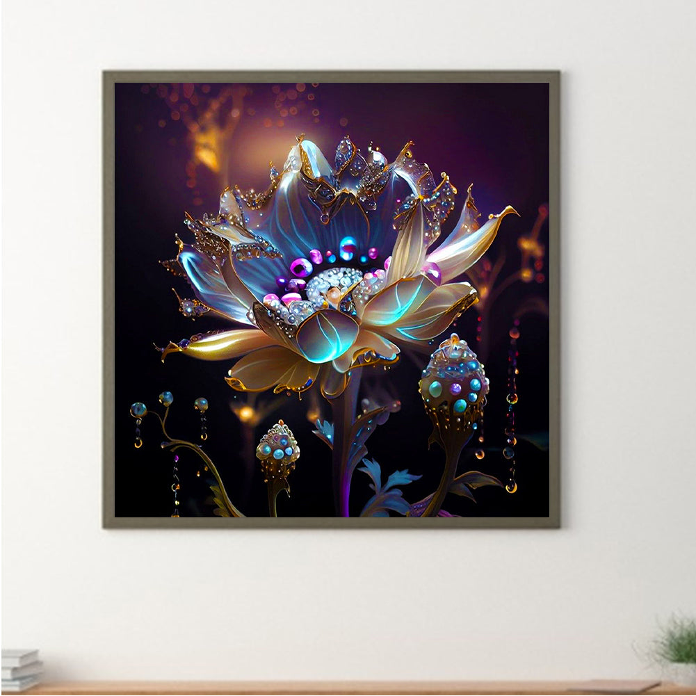 Crystal Flower - Full Round Drill Diamond Painting 30*30CM