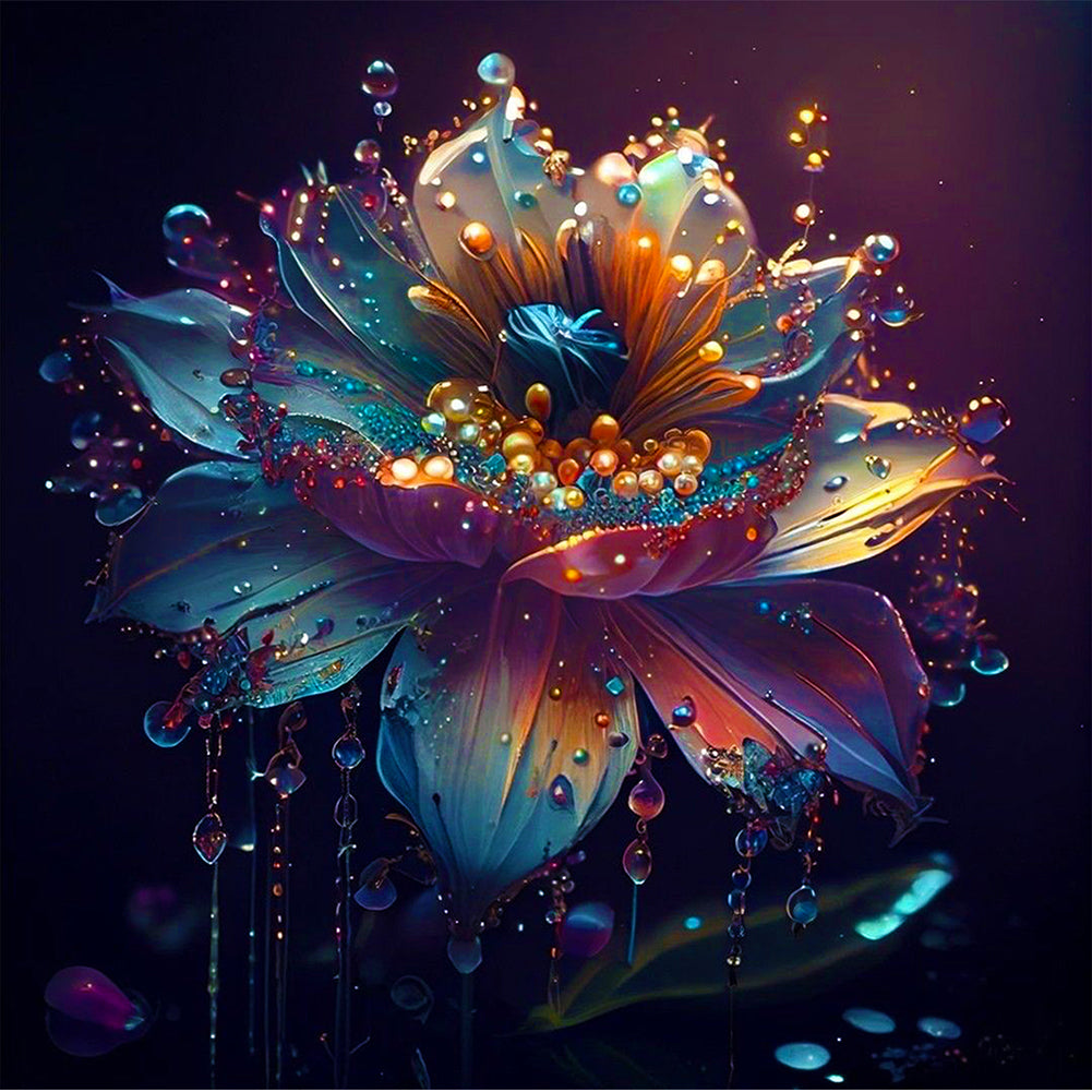 Crystal Flower - Full Round Drill Diamond Painting 30*30CM