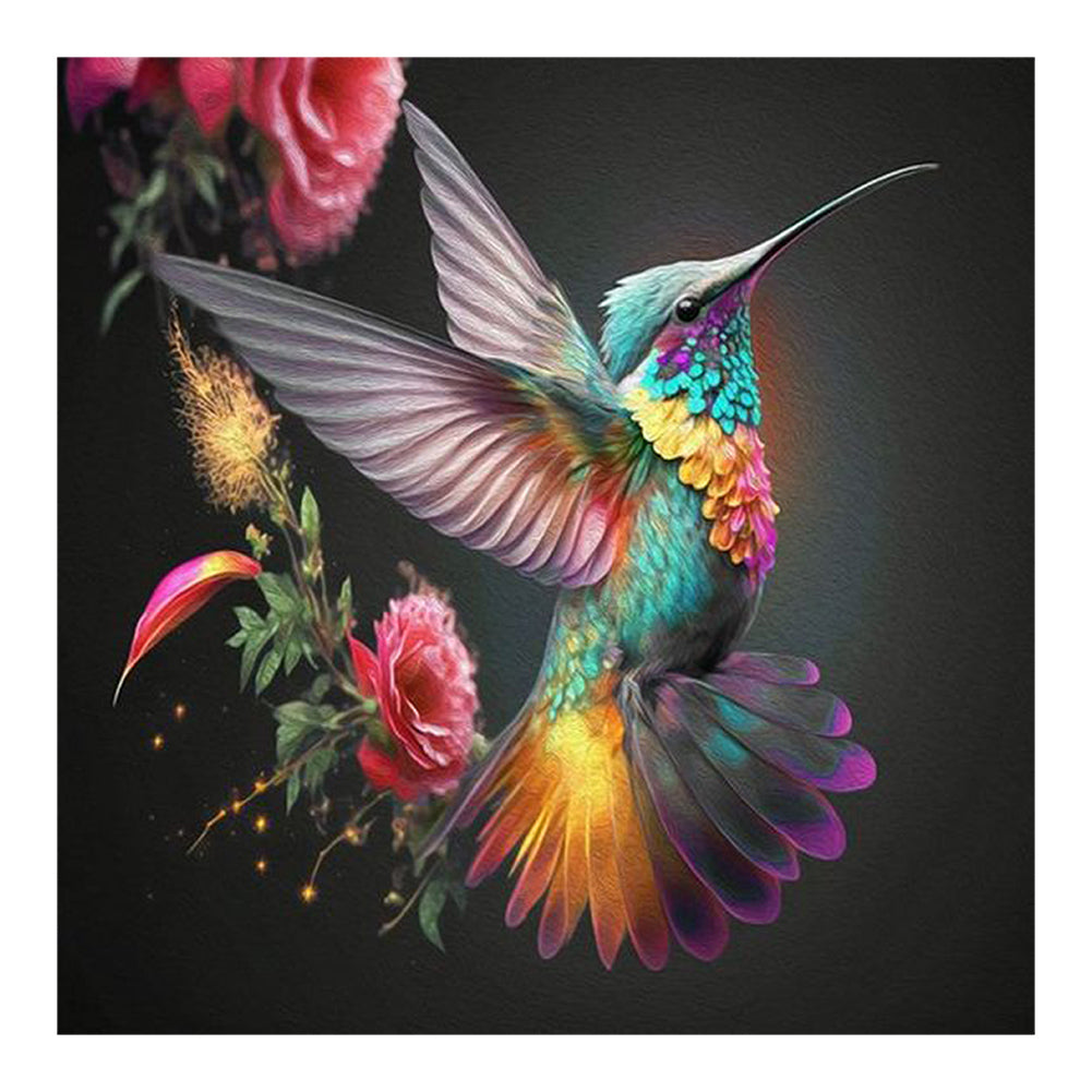 Hummingbird - Full Round Drill Diamond Painting 30*30CM