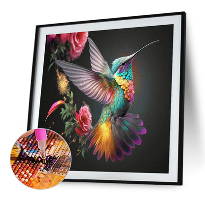 Hummingbird - Full Round Drill Diamond Painting 30*30CM