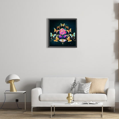 Pansies - Full Round Drill Diamond Painting 30*30CM