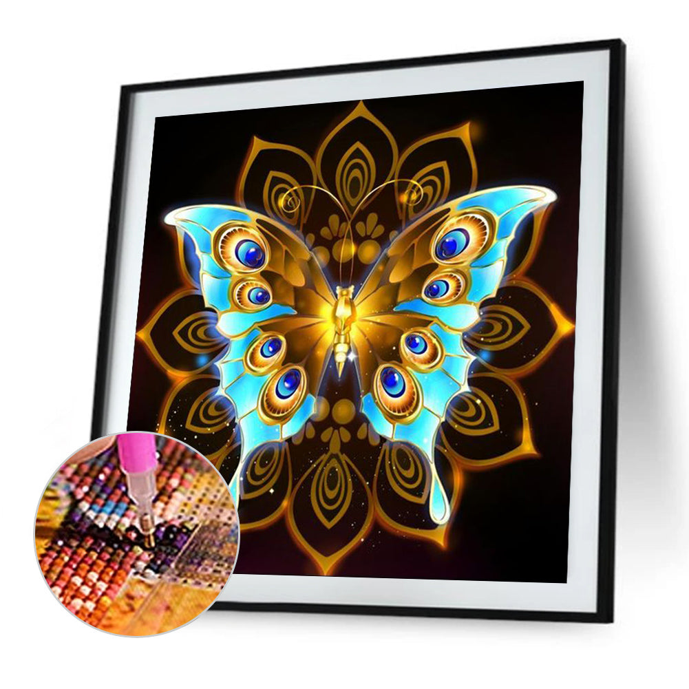 Metal Butterfly - Full Round Drill Diamond Painting 30*30CM