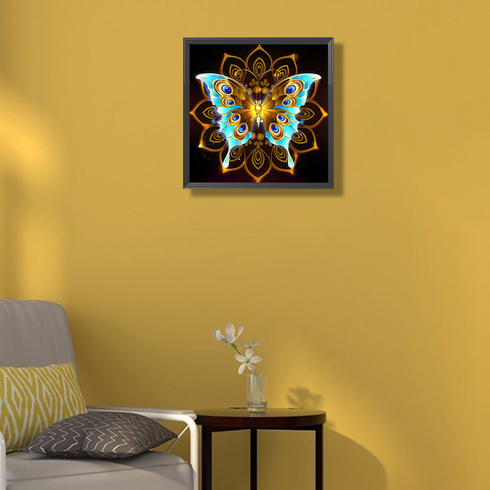 Metal Butterfly - Full Round Drill Diamond Painting 30*30CM