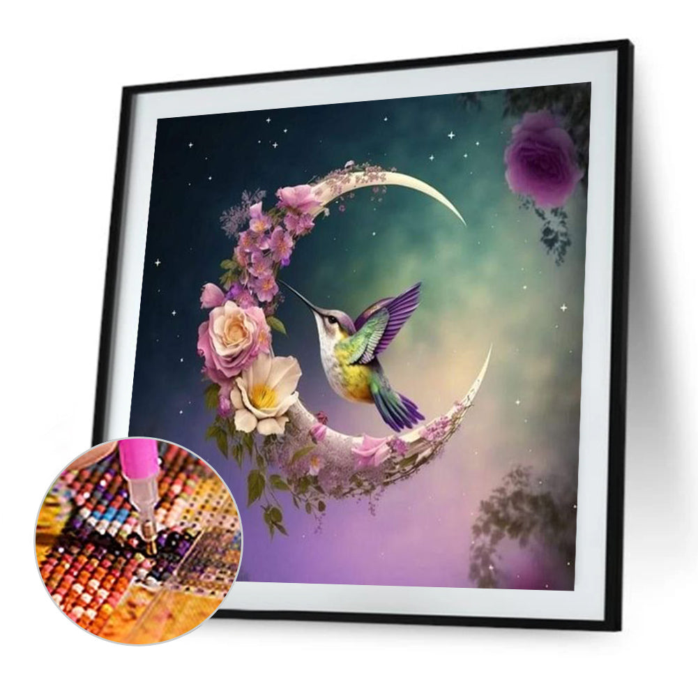 Hummingbird - Full Round Drill Diamond Painting 30*30CM