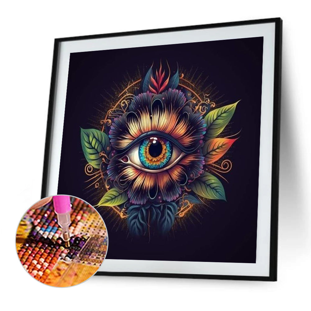 Leaf Eyes - Full Round Drill Diamond Painting 30*30CM