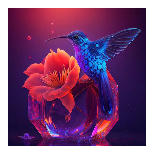 Hummingbird - Full Round Drill Diamond Painting 30*30CM