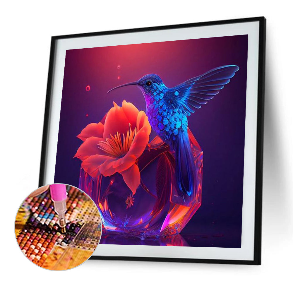 Hummingbird - Full Round Drill Diamond Painting 30*30CM