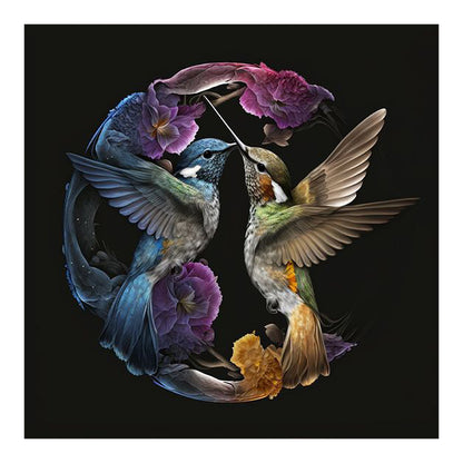 Hummingbird - Full Round Drill Diamond Painting 30*30CM