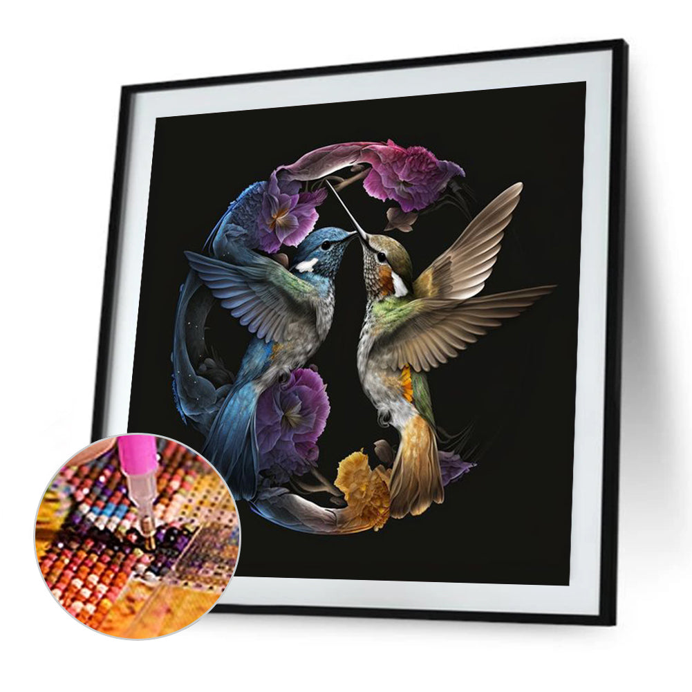 Hummingbird - Full Round Drill Diamond Painting 30*30CM