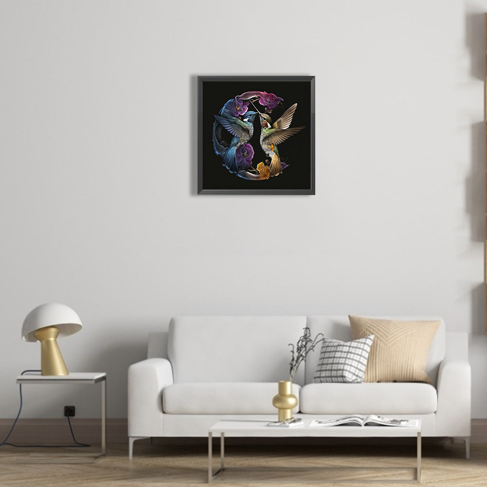 Hummingbird - Full Round Drill Diamond Painting 30*30CM