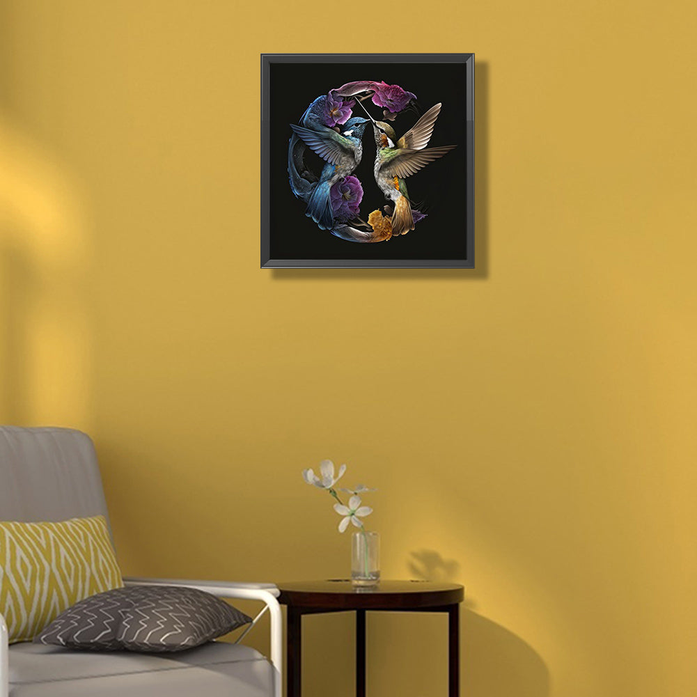 Hummingbird - Full Round Drill Diamond Painting 30*30CM