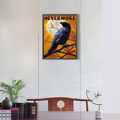 Crow -O630*40cm(canvas) full-round drill diamond painting
