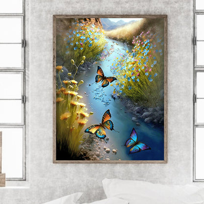 Butterfly Trail - Full Round Drill Diamond Painting 40*50CM