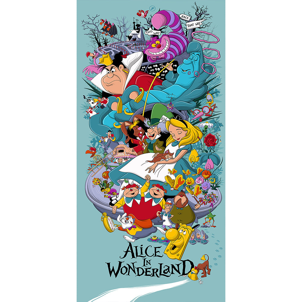 Alice And Her Friends-O630*80cm(canvas) full-round drill diamond painting