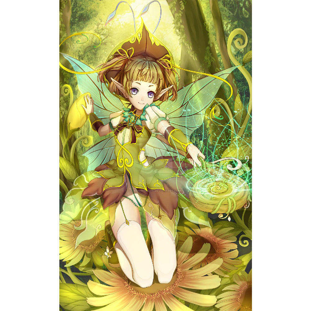 Flower Elf-O630*50cm(canvas) full-round drill diamond painting