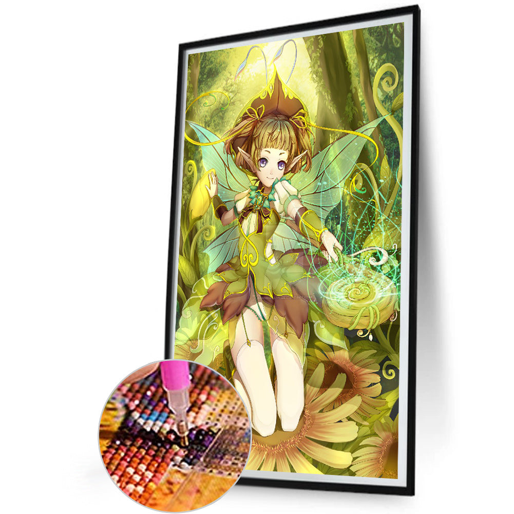 Flower Elf-O630*50cm(canvas) full-round drill diamond painting