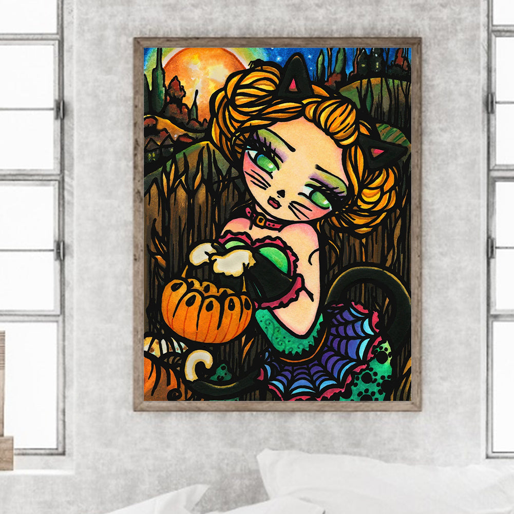 Cute Girl - Full Square Drill Diamond Painting 30*40CM