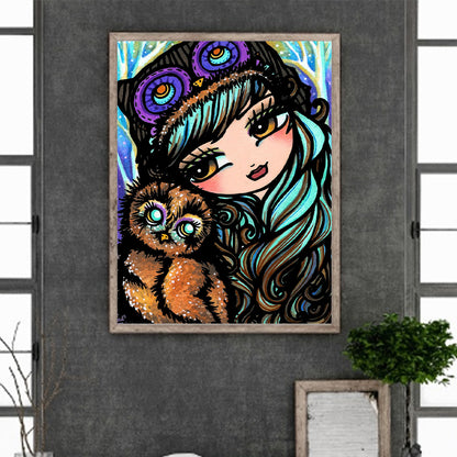 Cute Girl - Full Square Drill Diamond Painting 30*40CM