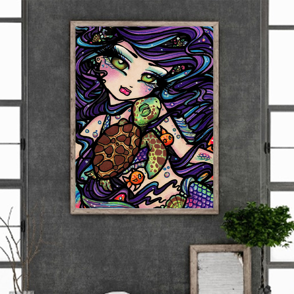 Cute Girl - Full Square Drill Diamond Painting 30*40CM