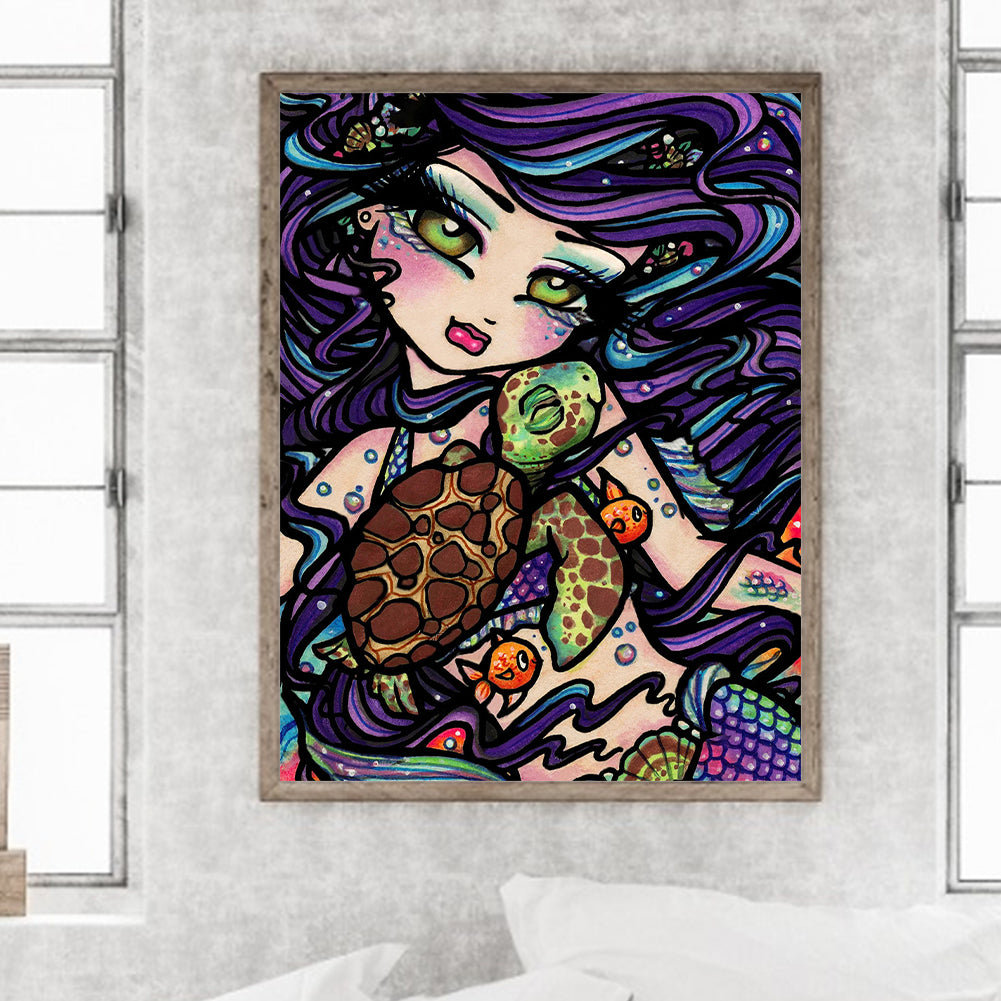 Cute Girl - Full Square Drill Diamond Painting 30*40CM