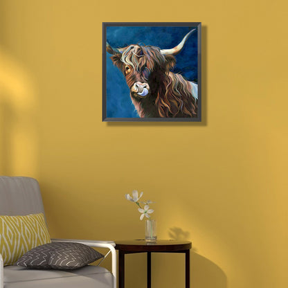 Highland Yak - Full Square Drill Diamond Painting 30*30CM
