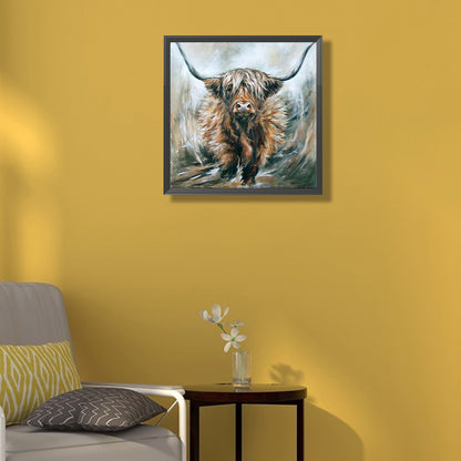 Highland Yak - Full Square Drill Diamond Painting 45*45CM